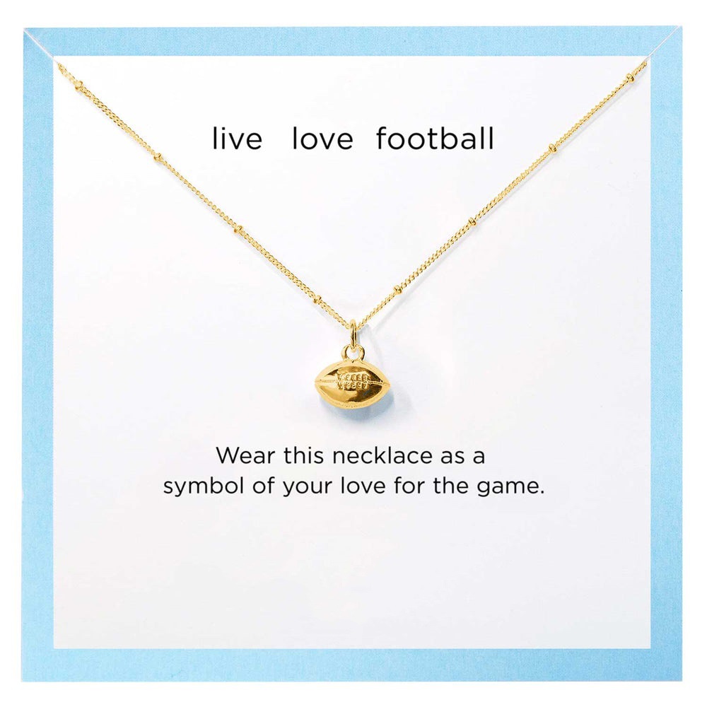 American football necklace