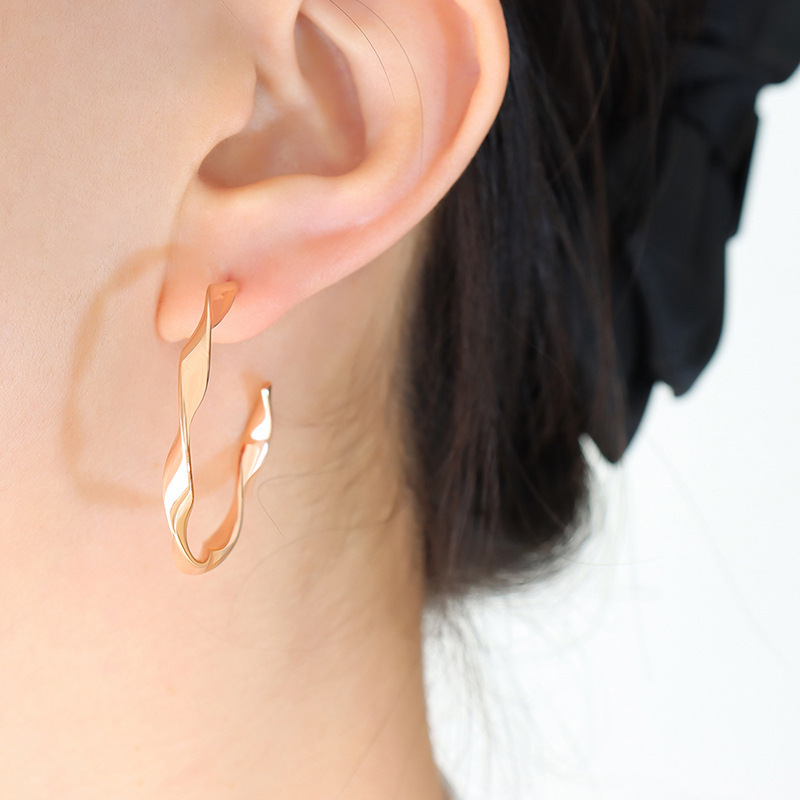 F292-rose gold earrings