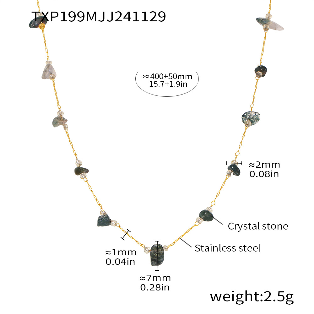 Txp199-natural stone necklace