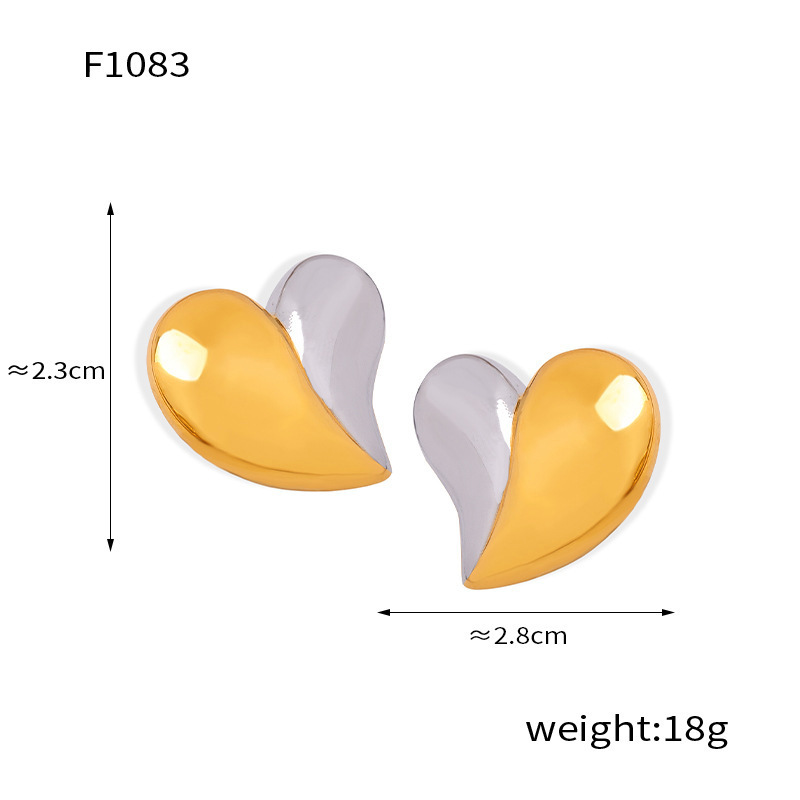 F1083-间金耳环