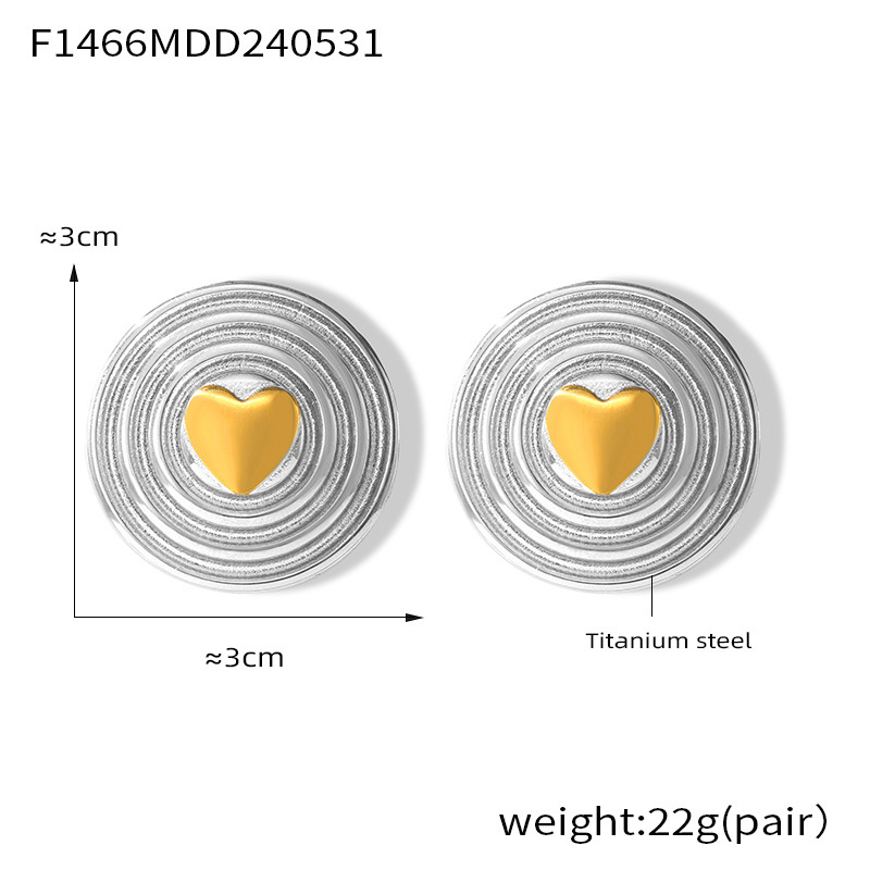 F1466-间金耳环