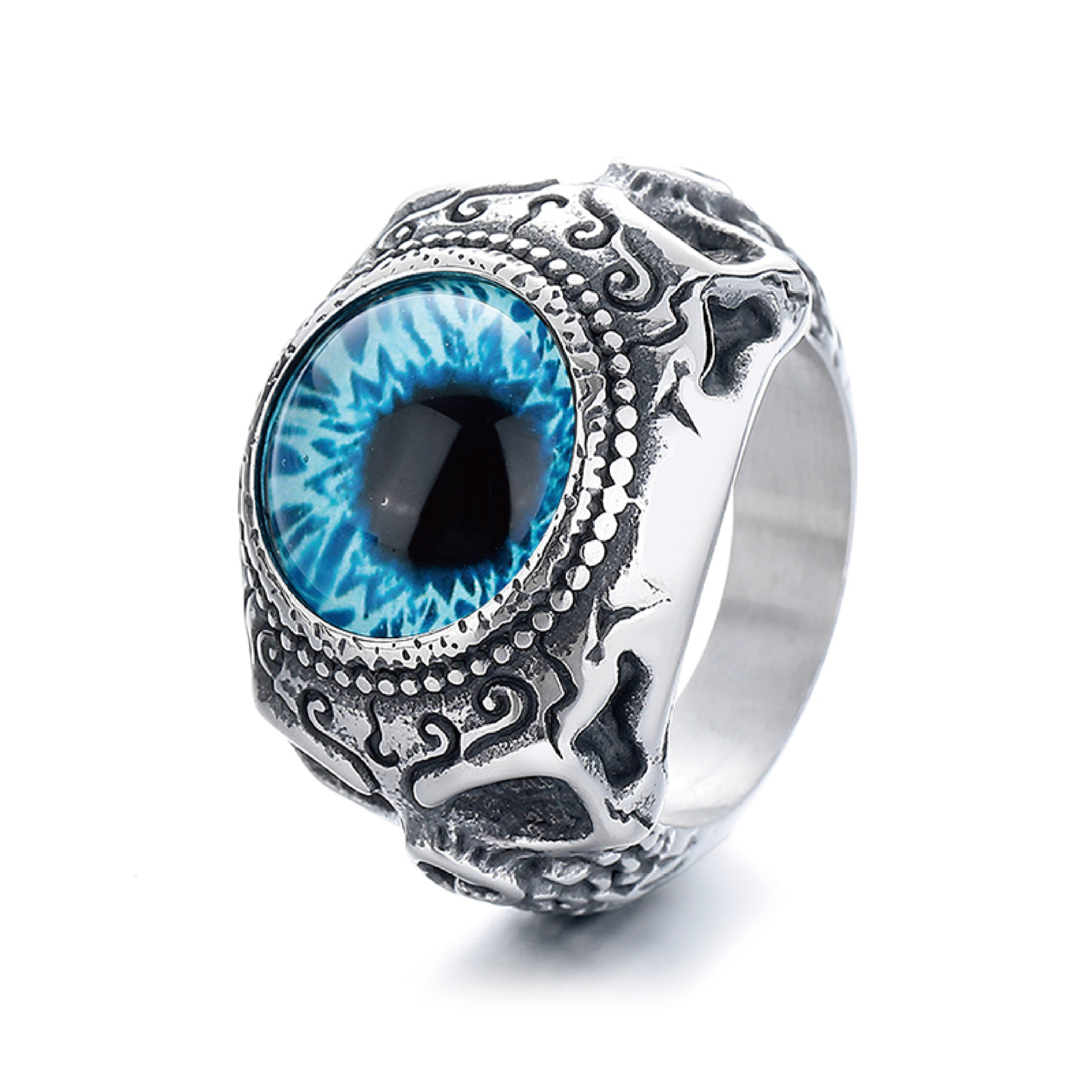 Titanium steel devil's eye ring type a