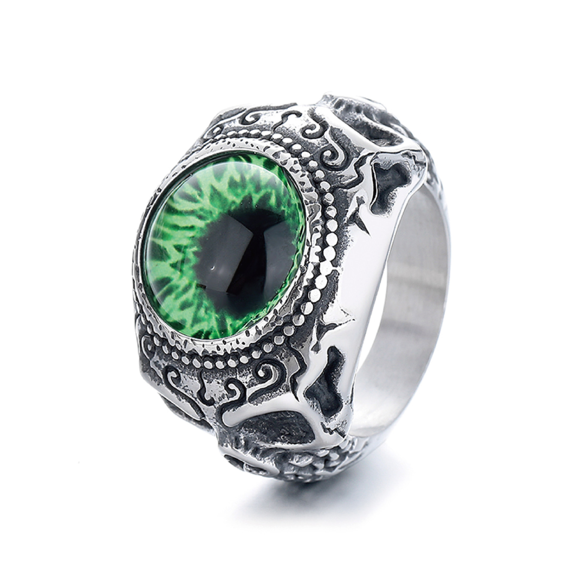 Titanium steel devil's eye ring type b