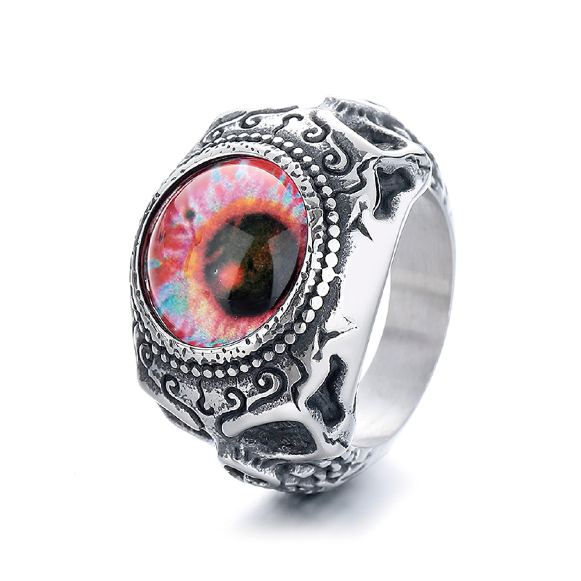 Titanium steel devil's eye ring type c