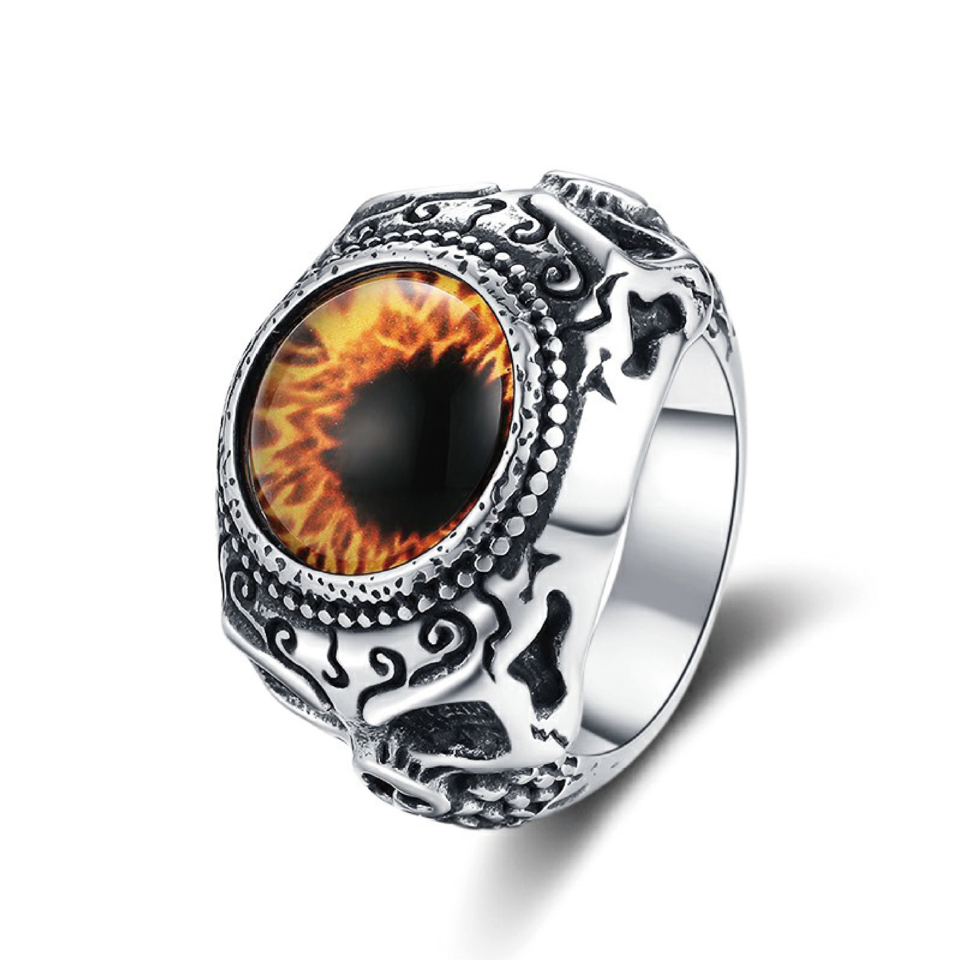 Titanium steel devil's eye ring type f