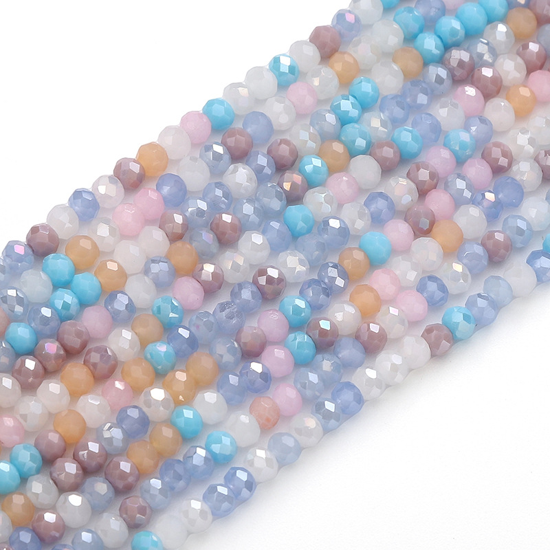 Mint pink blue 3mm 36cm/strip about 120 pieces