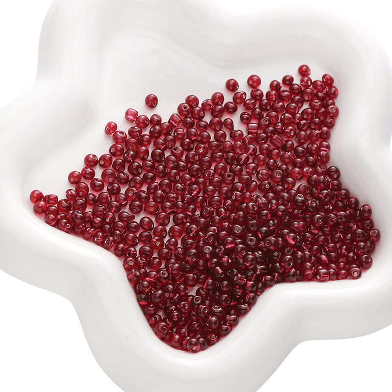 Crimson 4mm 10g/pack about 110 pieces