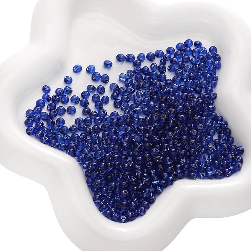 Sapphire blue 4mm 10g/pack about 110 pieces