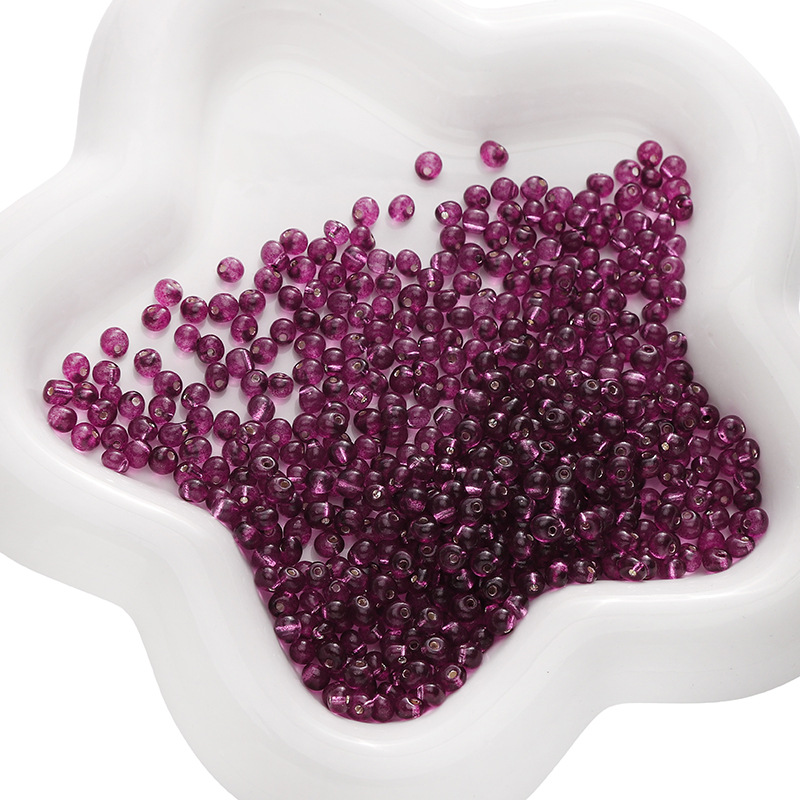 Grape purple 4mm 10g/pack about 110 pieces