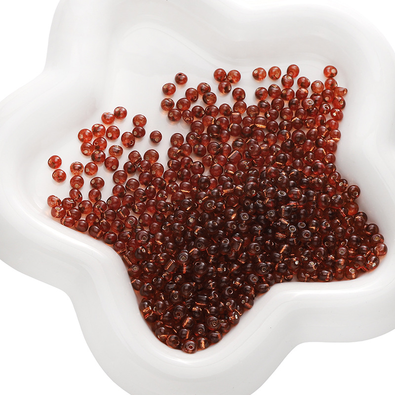 Red coffee 4mm 10g/pack about 110 pieces