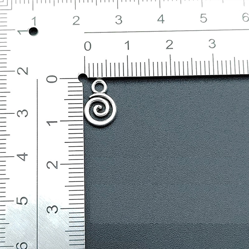 antique silver small swirl