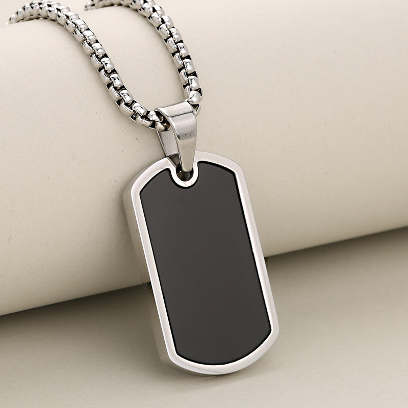 Black   silver (single pendant)