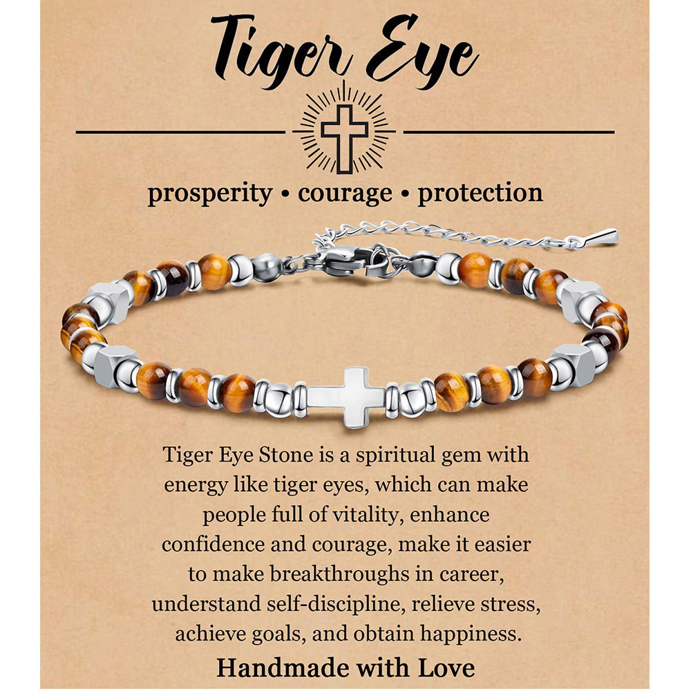 Cross-Yellow Tiger Eye