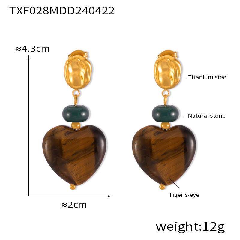 TXF028-Gold earrings