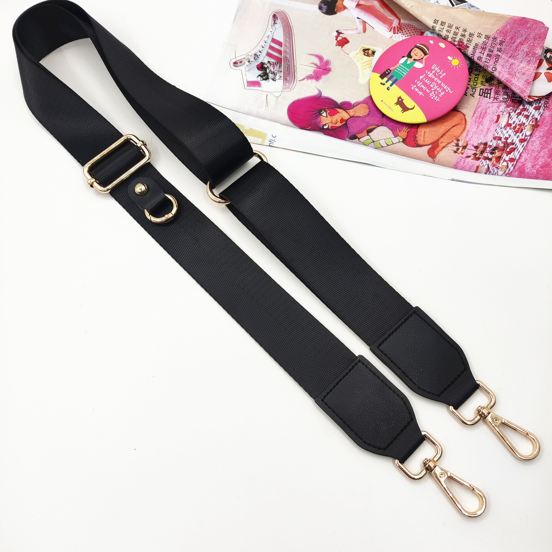 Black nylon shoulder strap