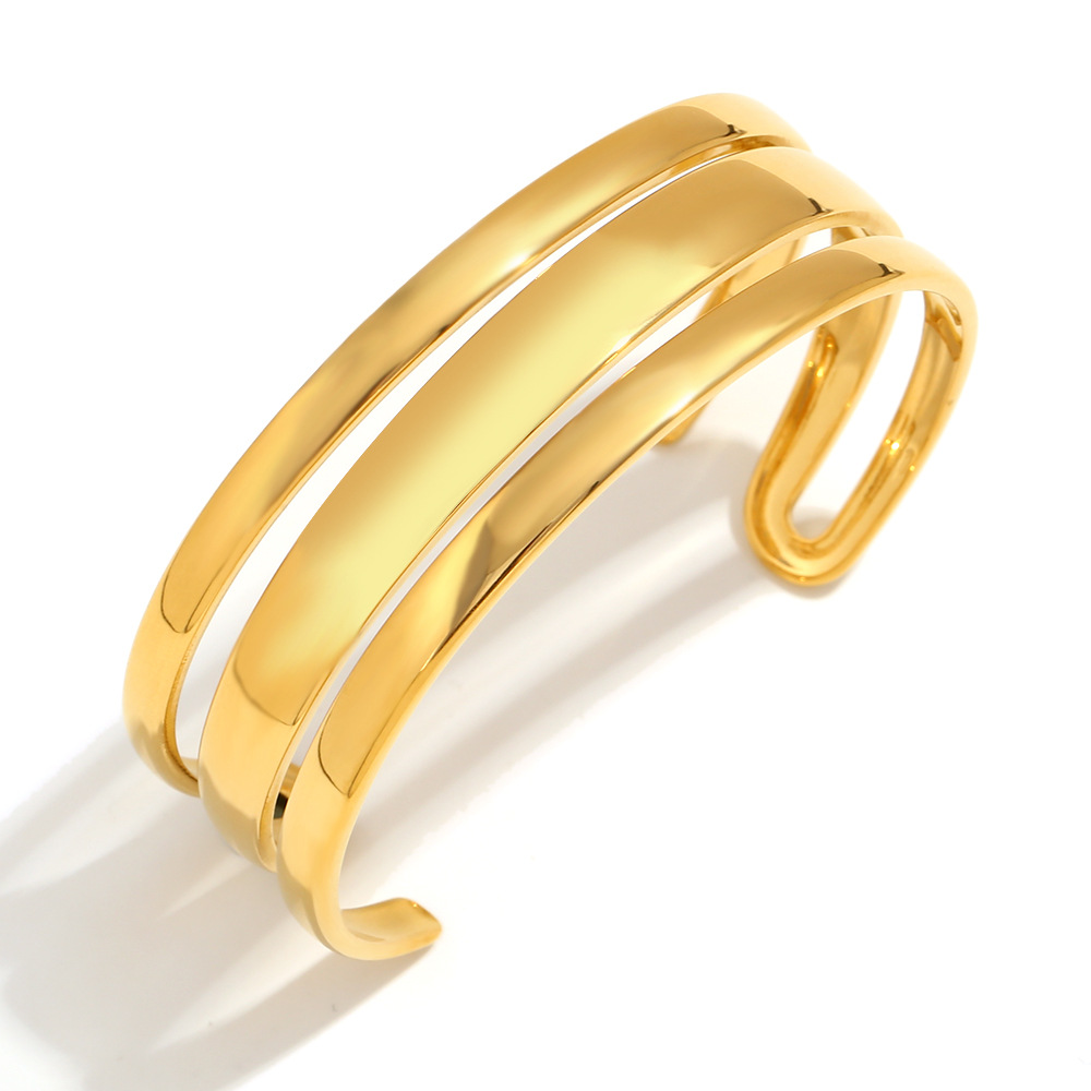 Double layer bracelet-gold