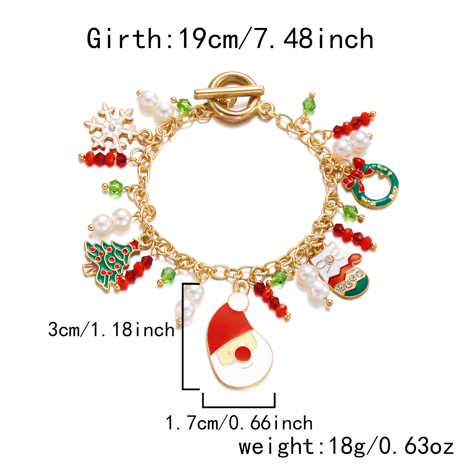 Christmas ot buckle bracelet style 2