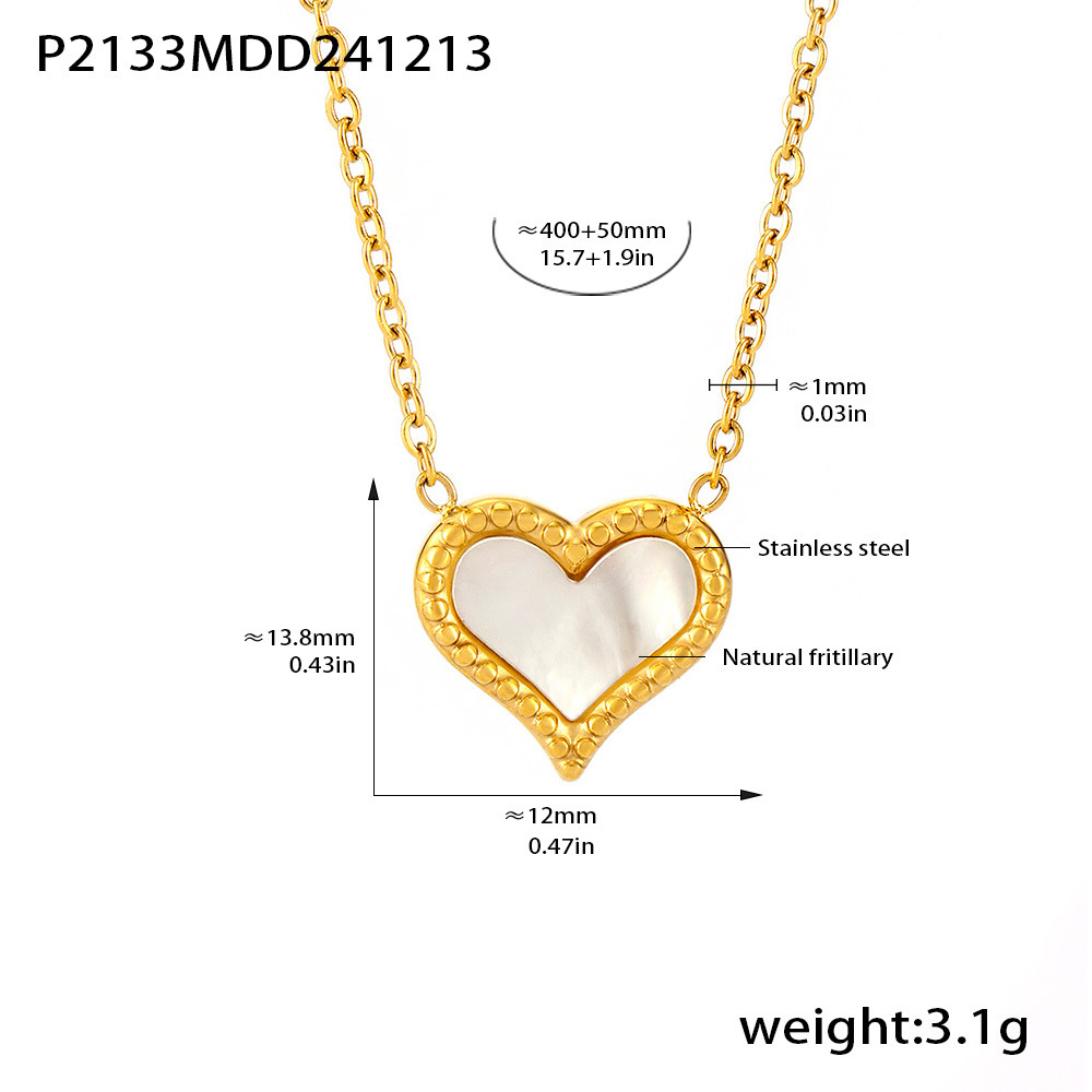 P2133-gold love necklace