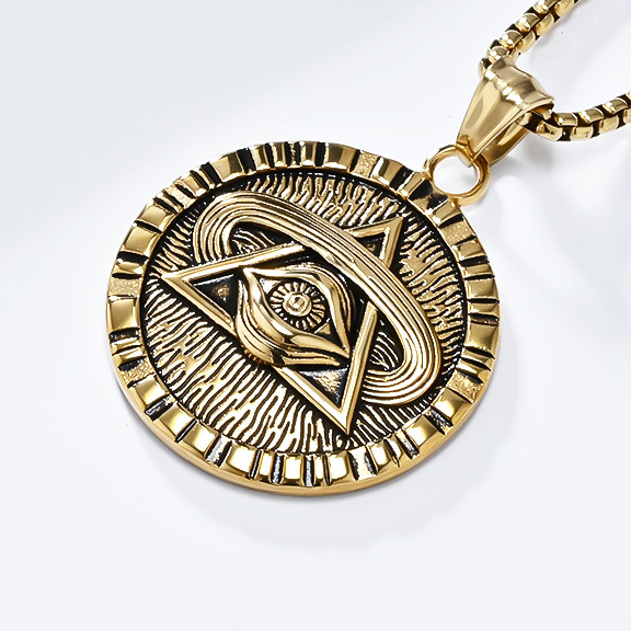 Gold single pendant