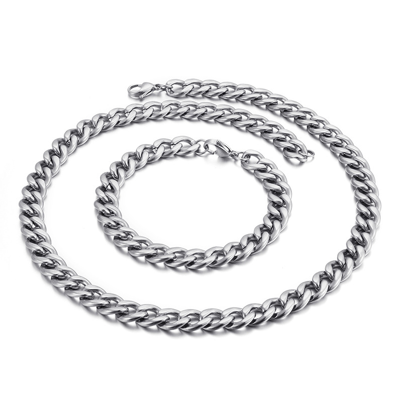 Steel color 1:1NK chain [10mm]]