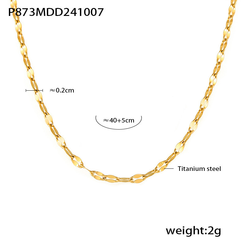 P873-gold fish mouth chain