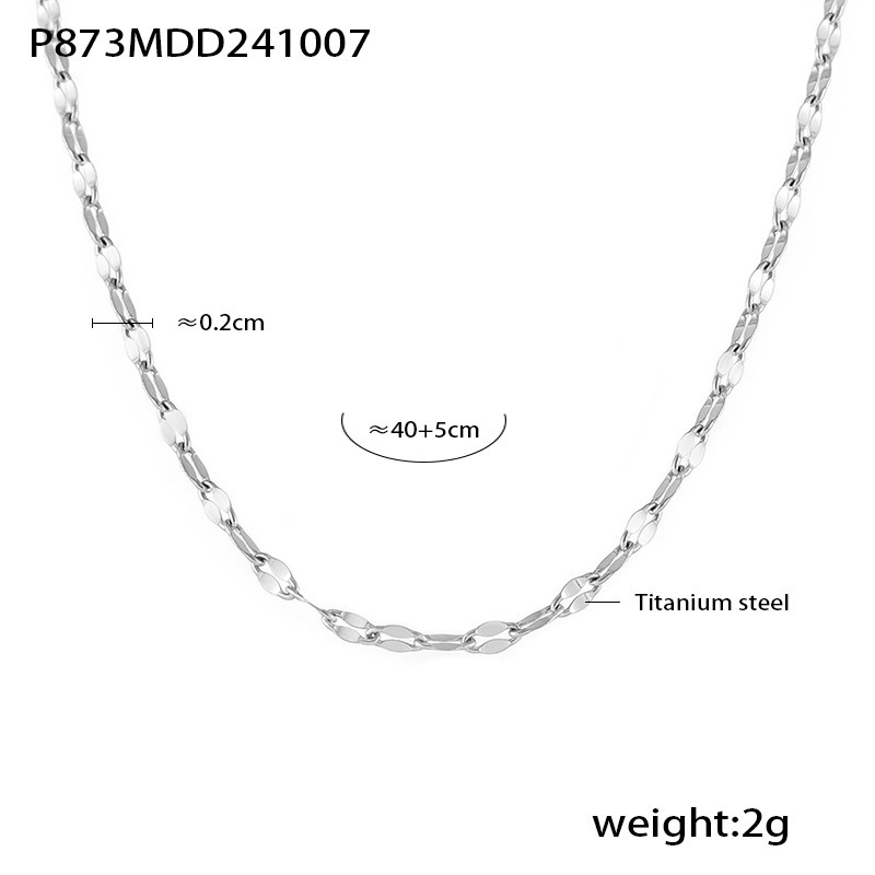 P873-steel color fish mouth chain