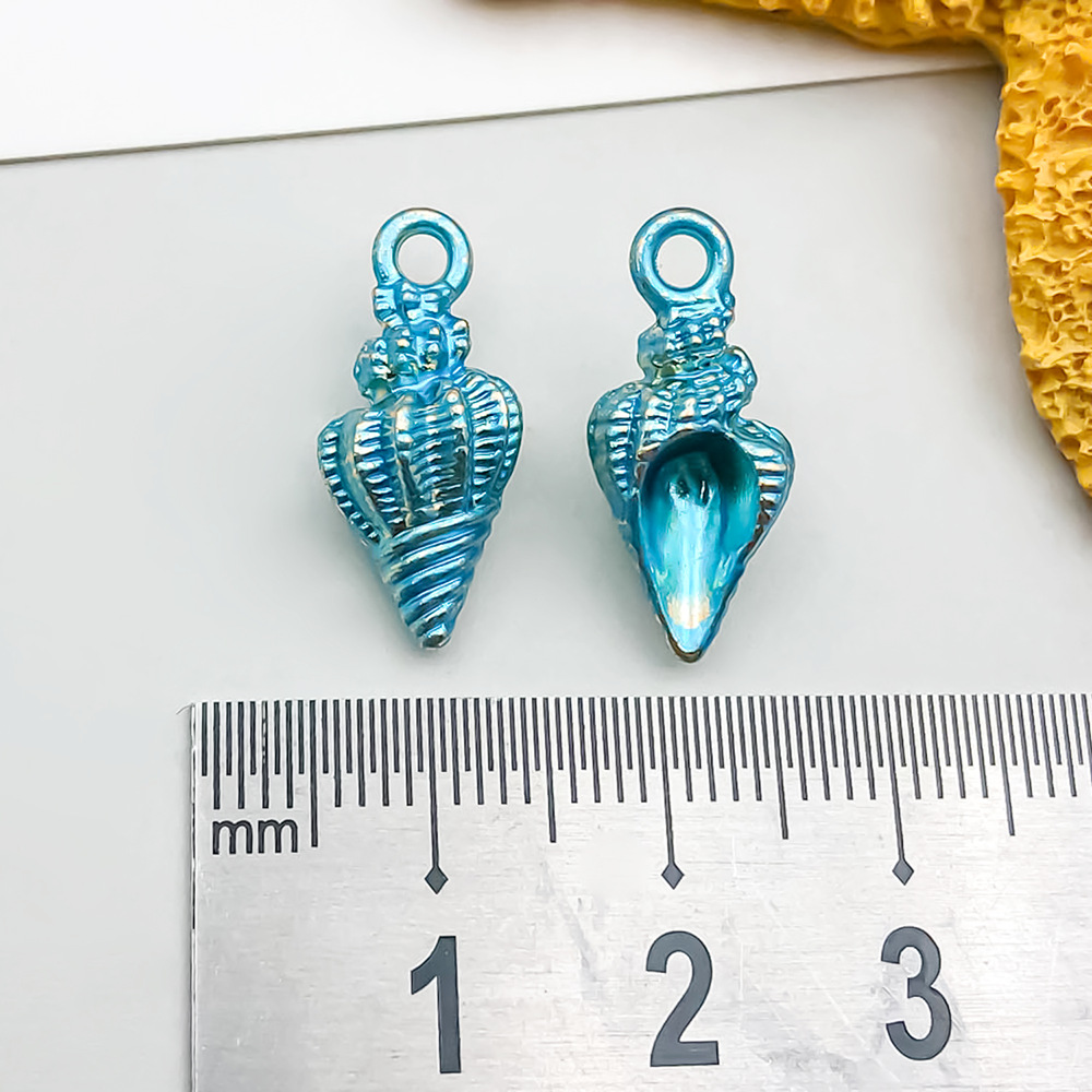 1 oil dripping blue conch 9*19mm-1.7g-8602