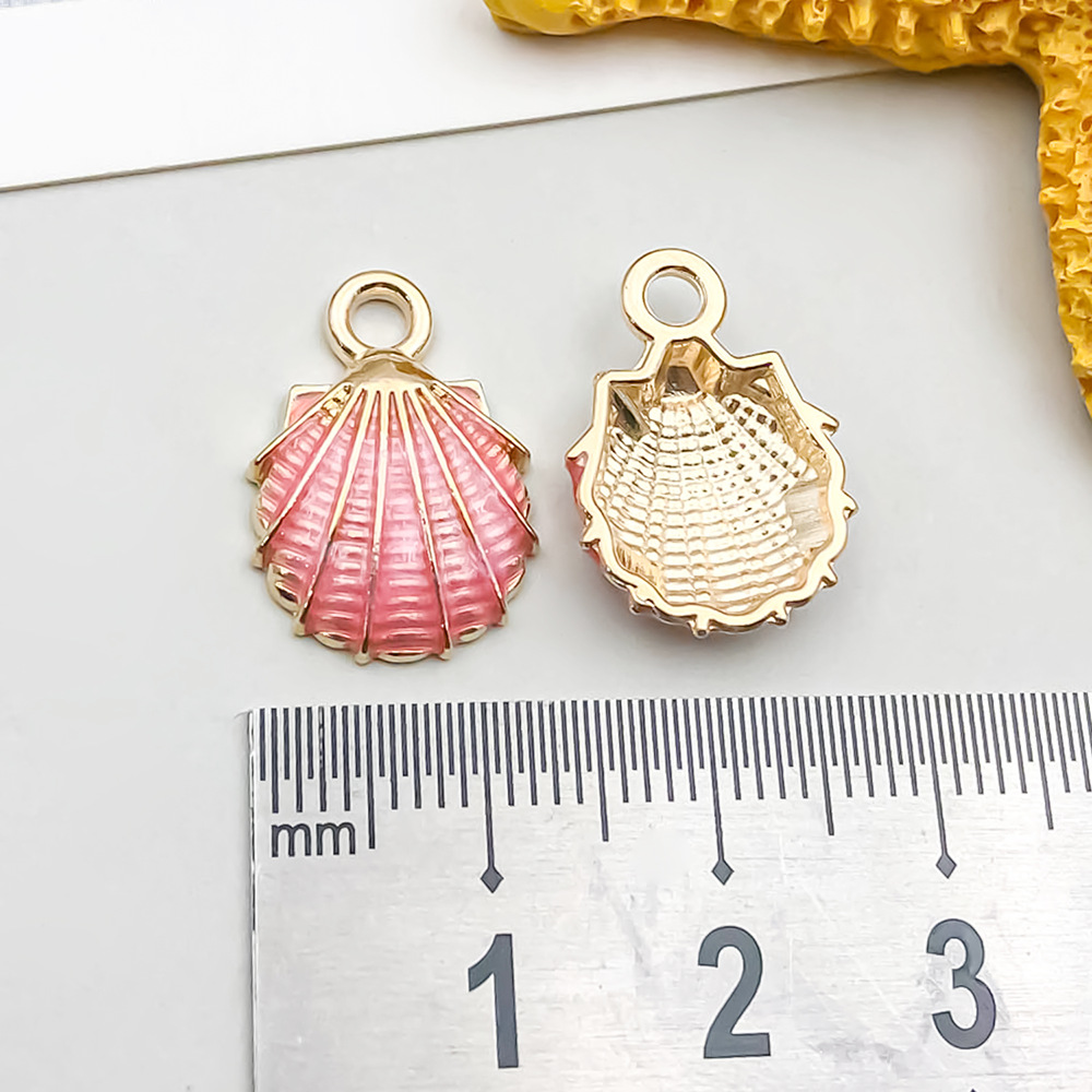 1 oil dripping pink shell 13*18mm-1.7g-8605