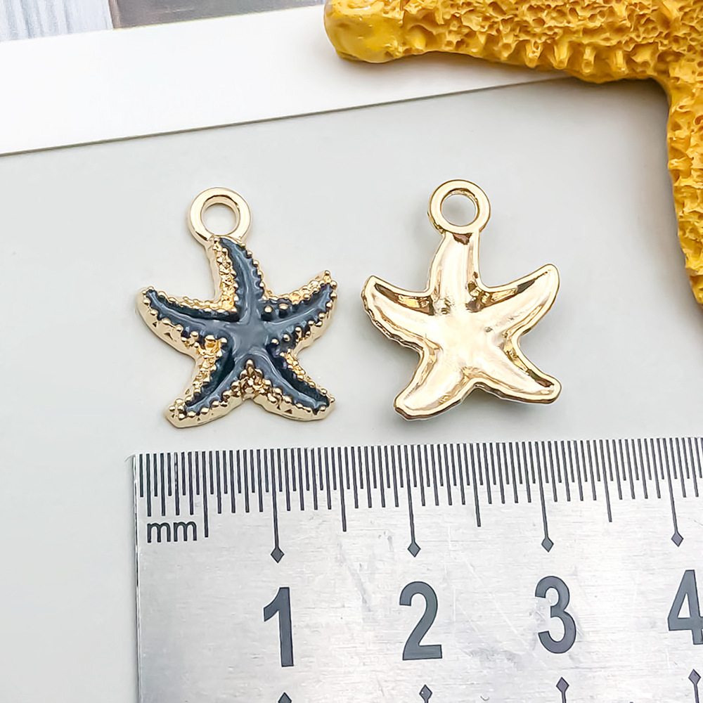 1 oil dripping black starfish 15*18mm-1.1g-8613