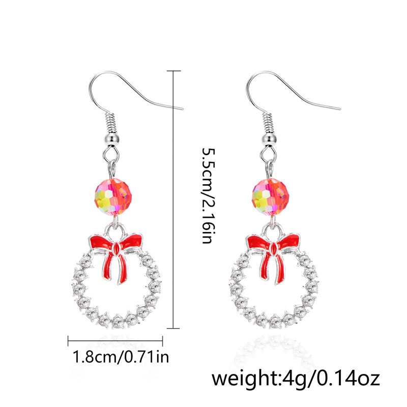 Christmas hoop earrings