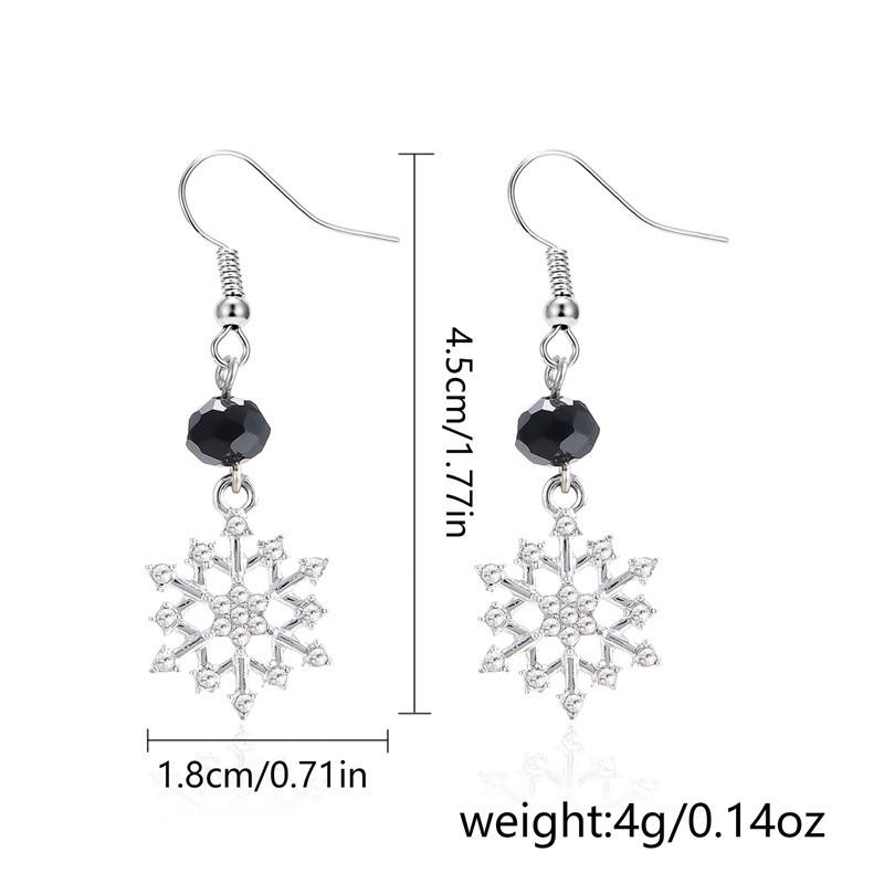 Christmas snowflake earrings