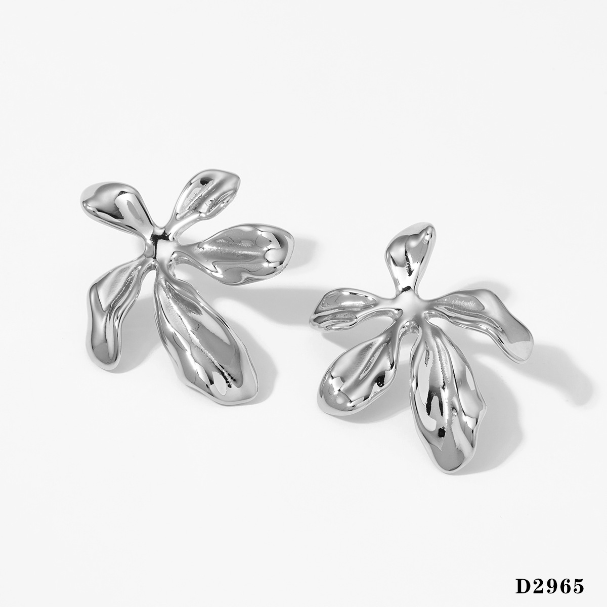 Silver earrings d2965