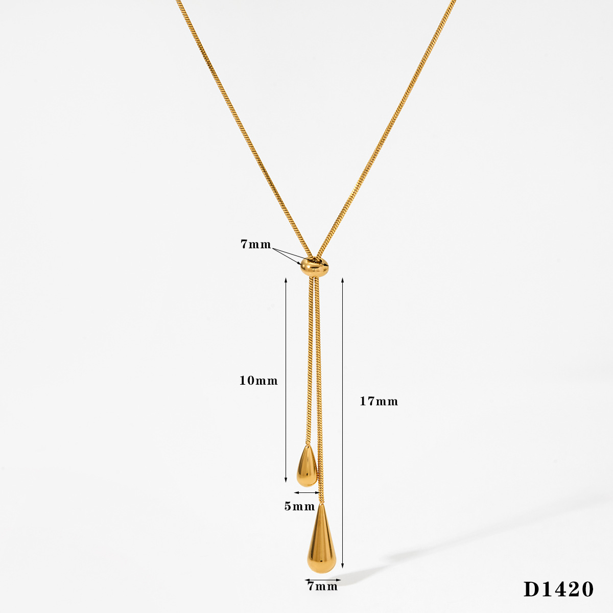 Gold necklace d1420