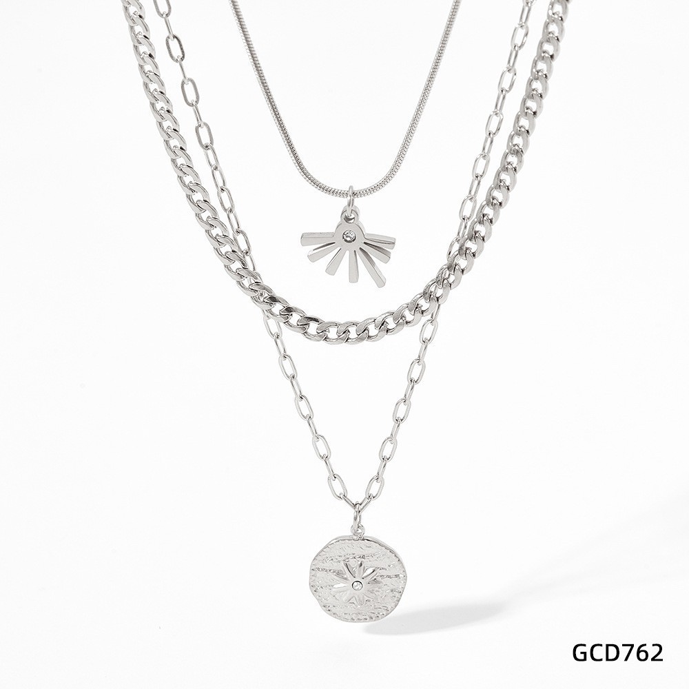 Silver necklace c762