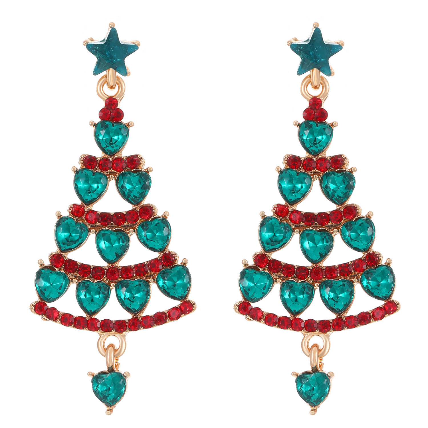 Christmas tree earrings