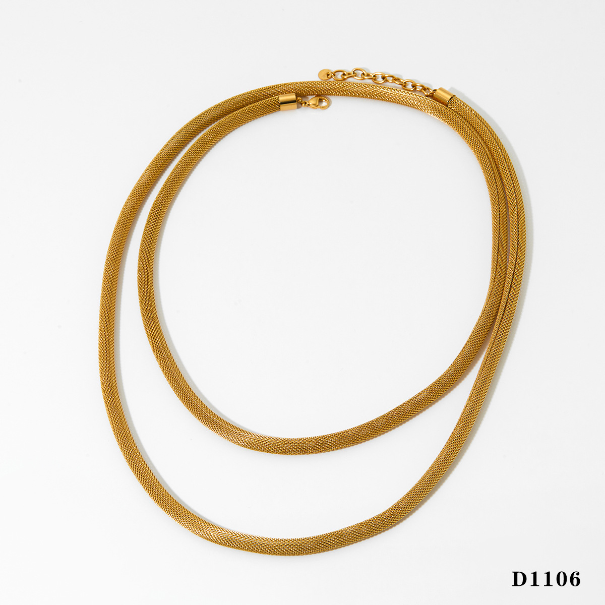 Gold necklace d1106