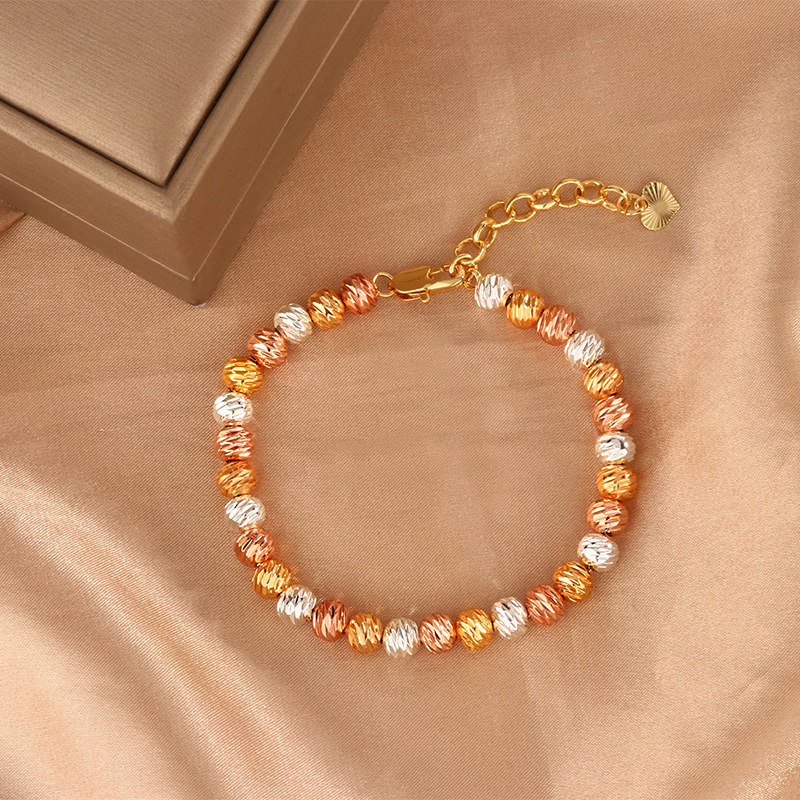 Colored gold bracelet 16cm + 5cm