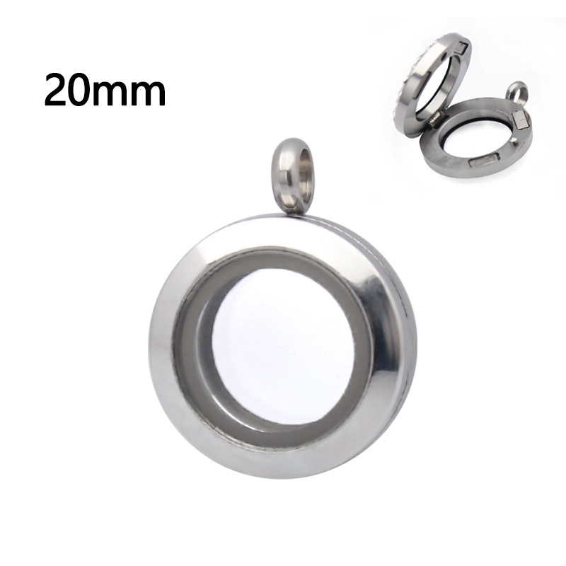 20mm magnetic glossy double glass-steel color