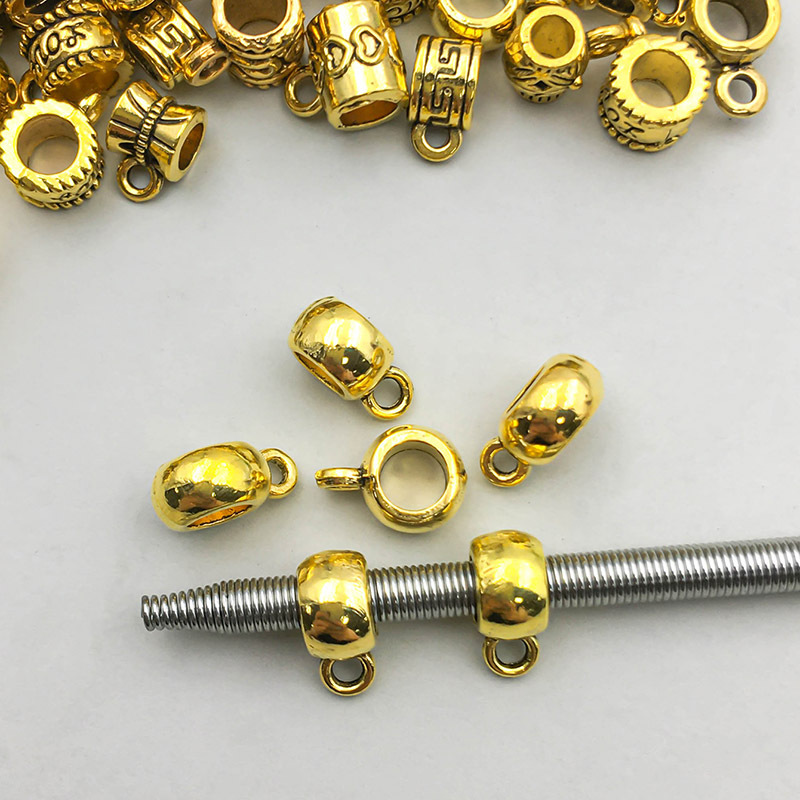 1 antique gold tee hanging head 8*11mm hole 4.8 mm-1.2g-14020