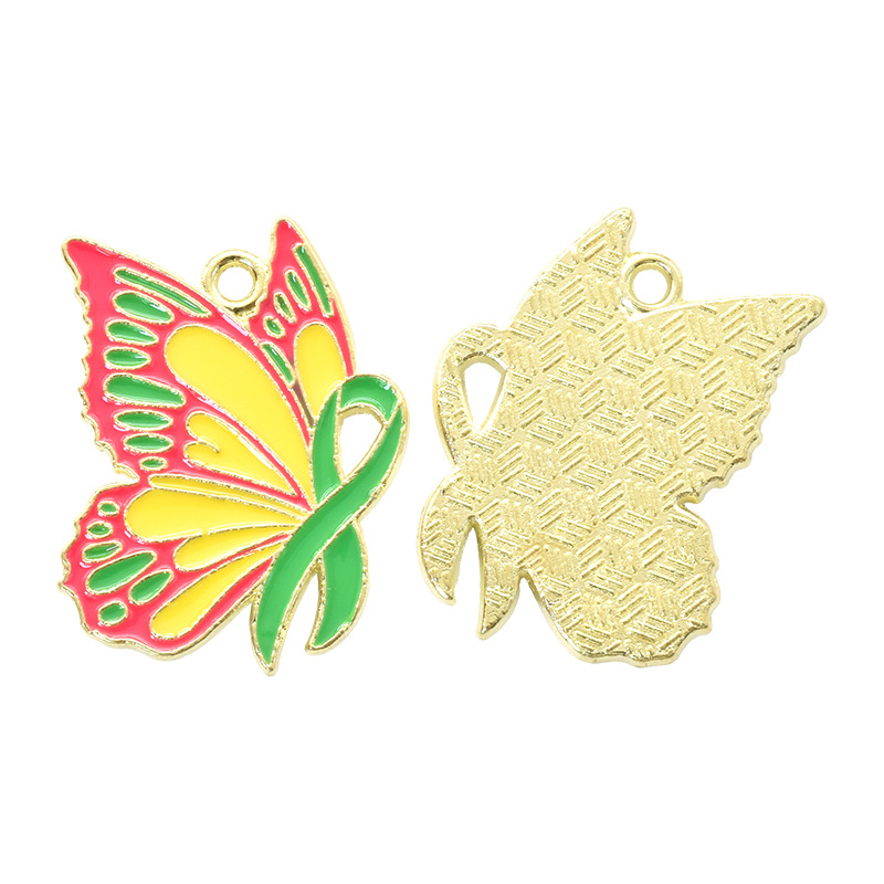 Green Ribbon Yellow Wings