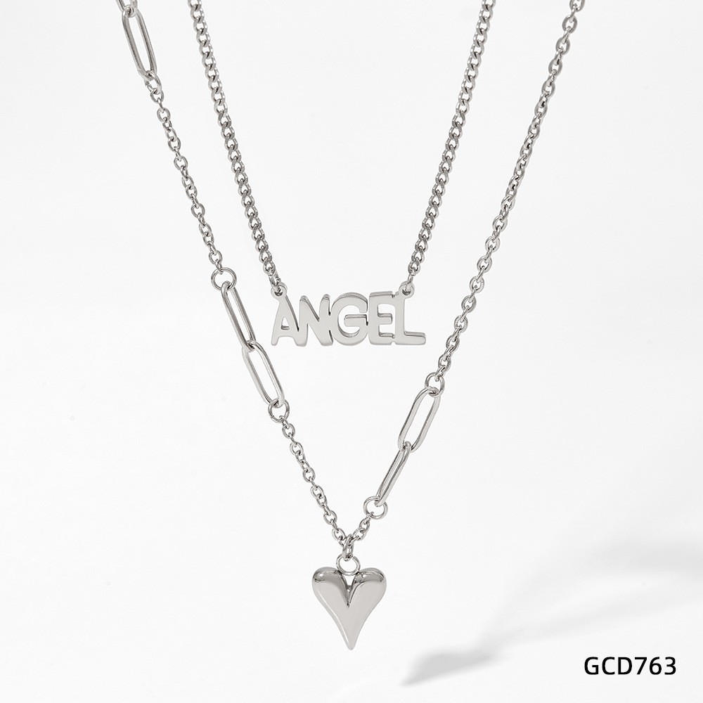 Silver necklace c763