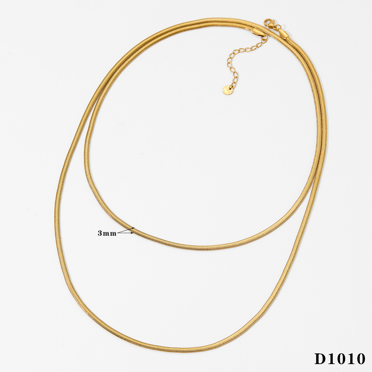 Gold necklace d1010