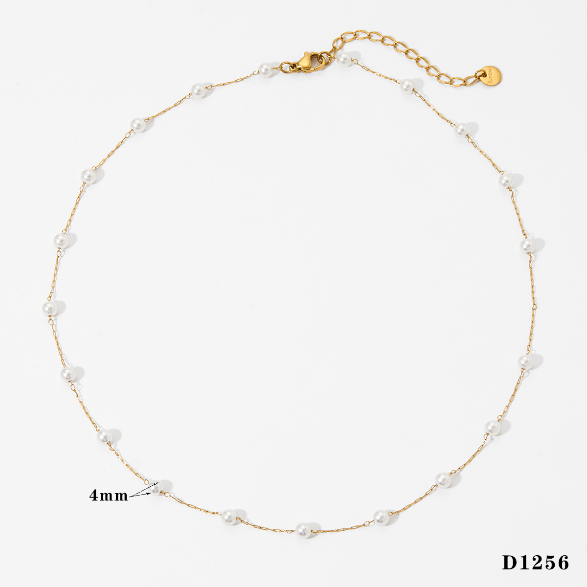 Gold necklace d1256