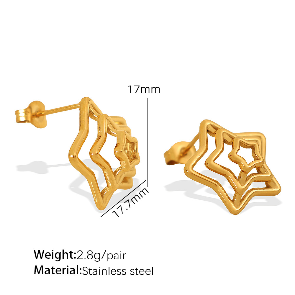 Eh820 gold earrings