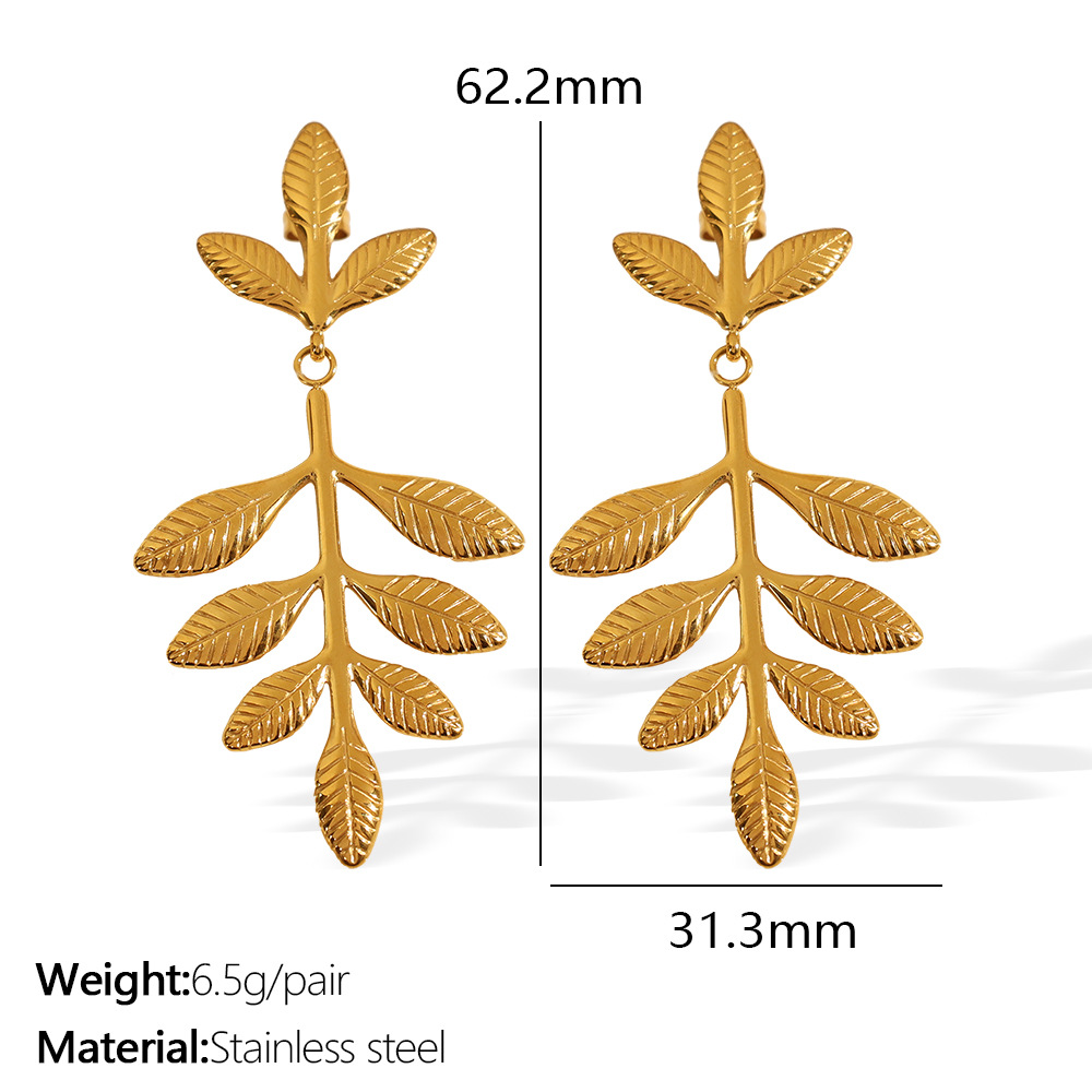 Eh855g gold earrings