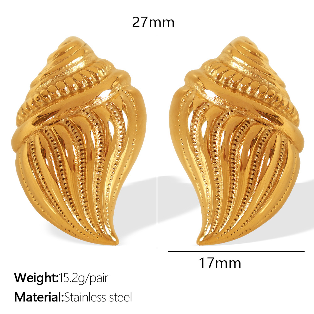 Eh673 gold earrings without diamonds