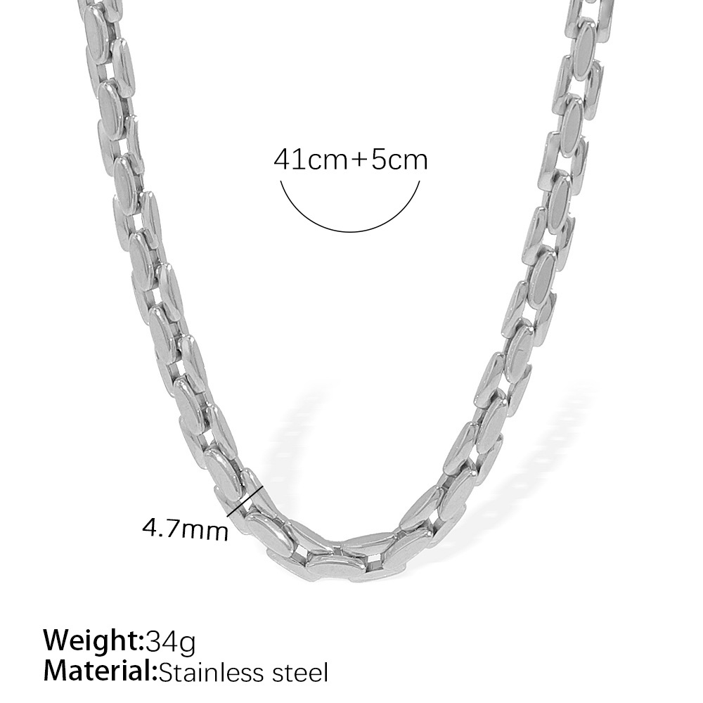 Xl328 silver necklace