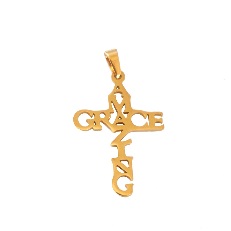 18K gold letter cross 2