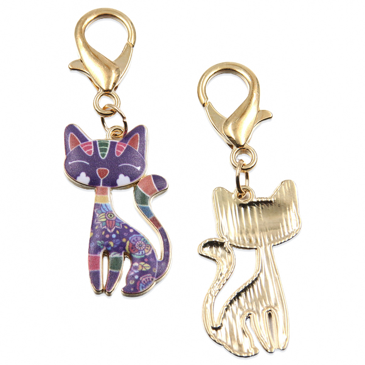 Purple (hanging 10*20mm lobster clasp)