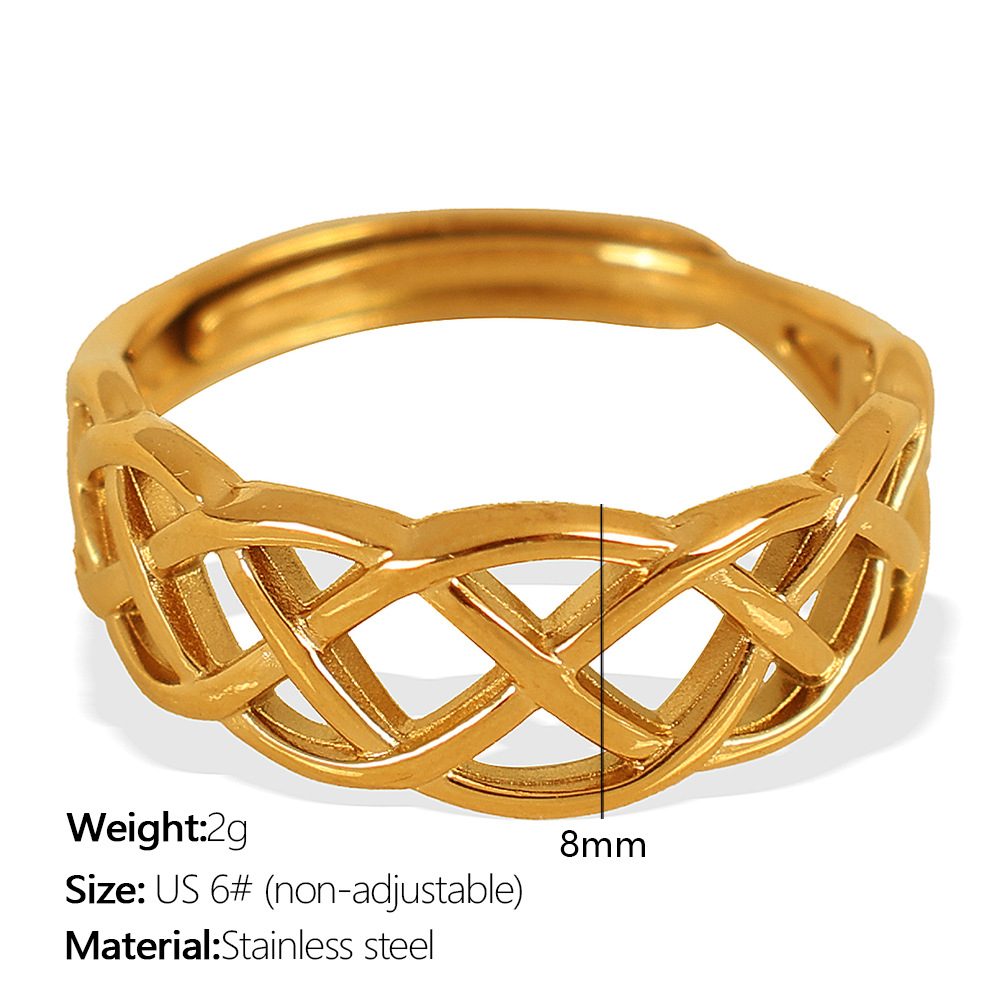 Jz11 us circumference 6 # Non-adjustable gold ring